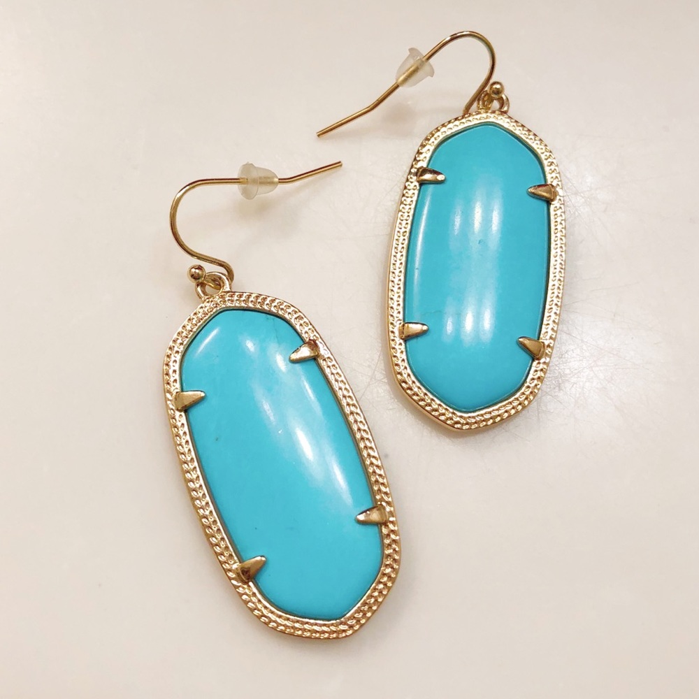 Kendra Scott Elle Drop Earrings (Turquoise)